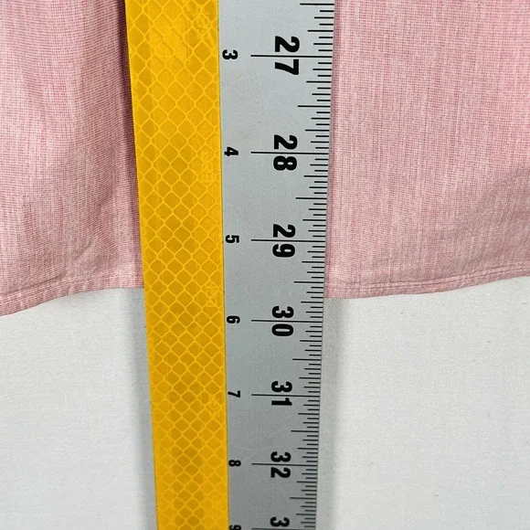 Billy Reid Shirt Mens Large Pink Standard Cut Button Front Long Sleeve Italy - Picture 8 of 10